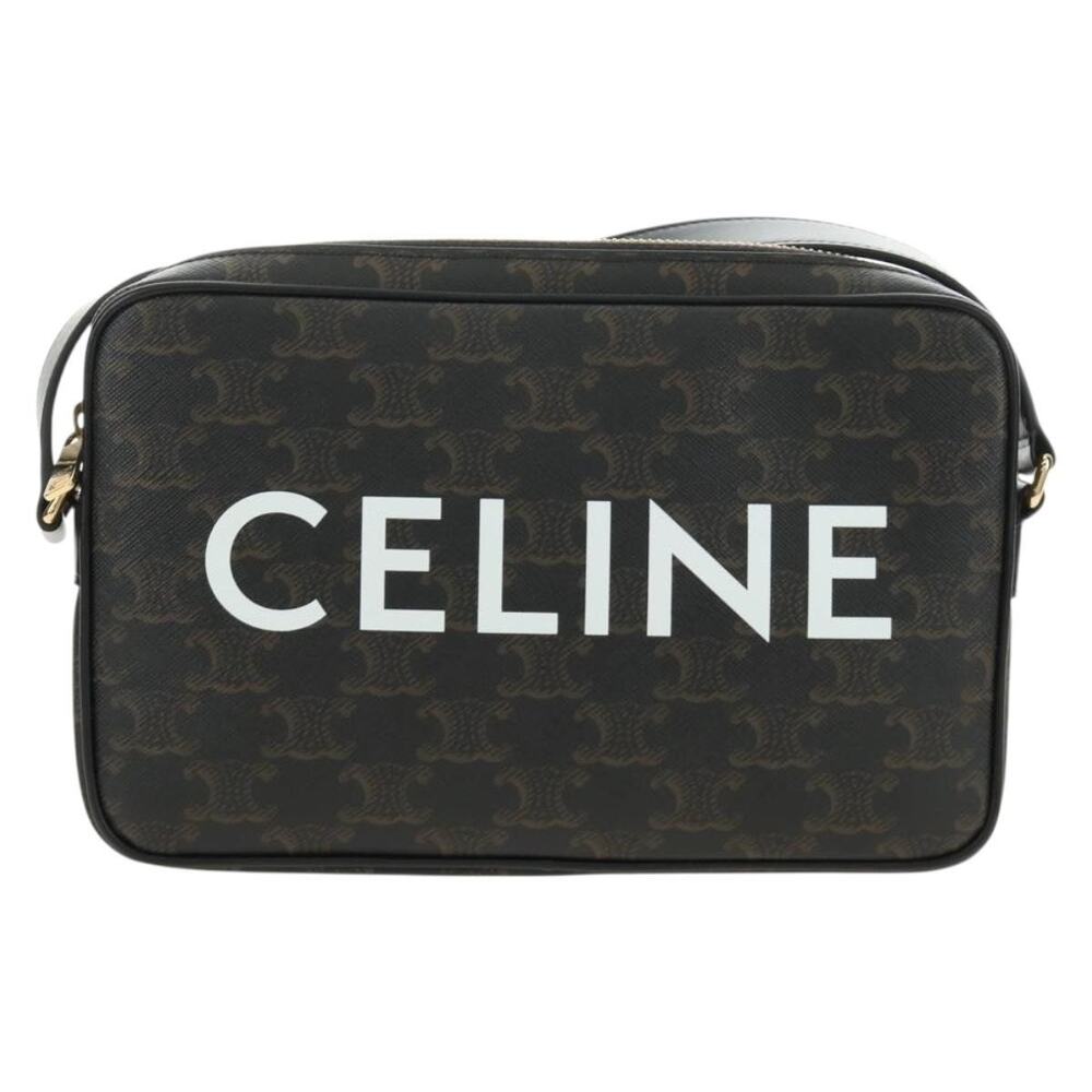 Celine Triomphe Medium Shoulder Bag Black